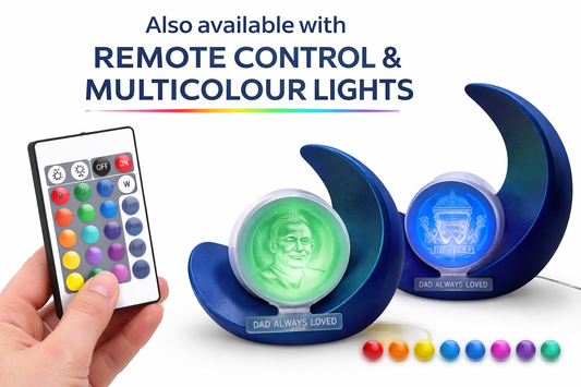 Personalised Lithophane Memorial Light – Heart Design