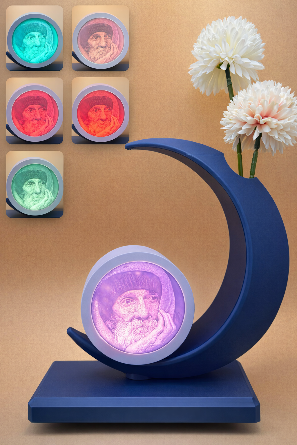 Personalised Lithophane Memorial Light – vase